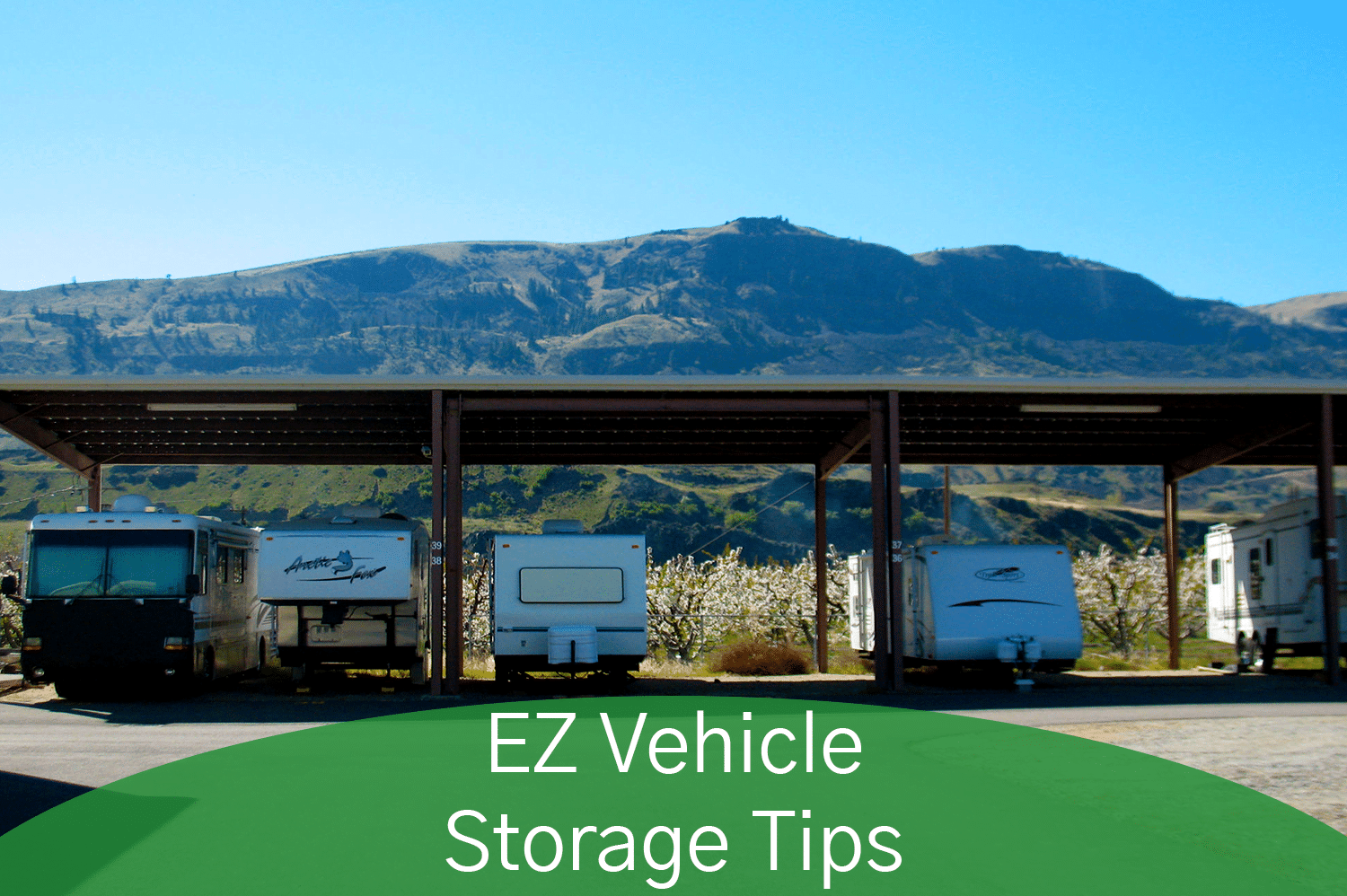 Ez Access Storage outdoor covered vehicle storage.