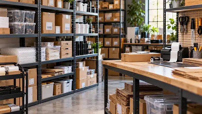 business-inventory-equipment An industrial warehouse with open floor plan